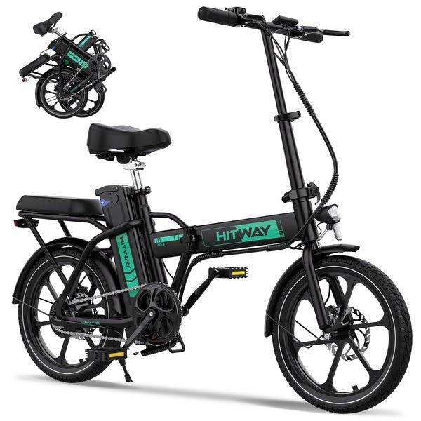 BK5S Folding Electric Bike – 250W, 25 km/h, Removable Battery